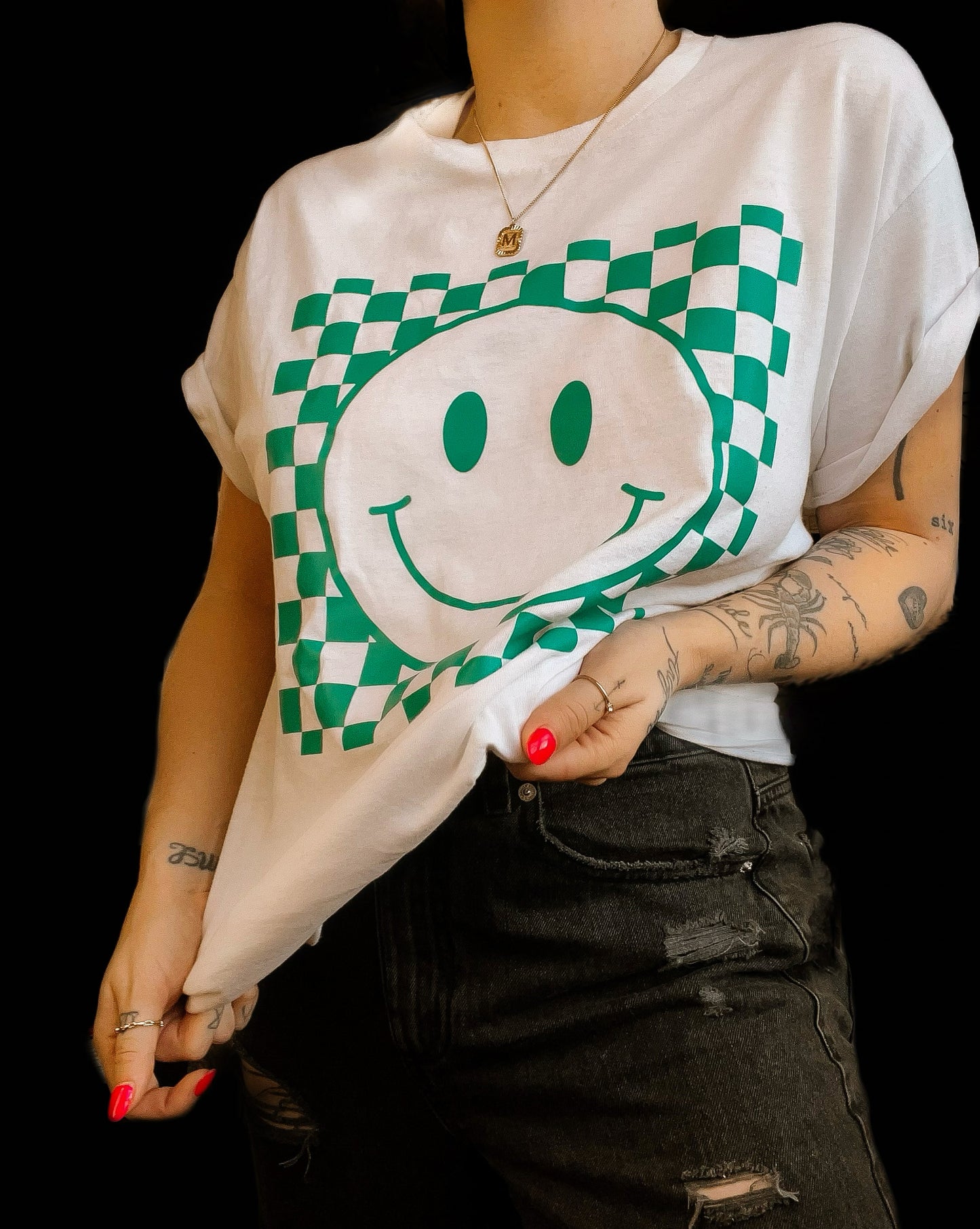 Happi Check Tee